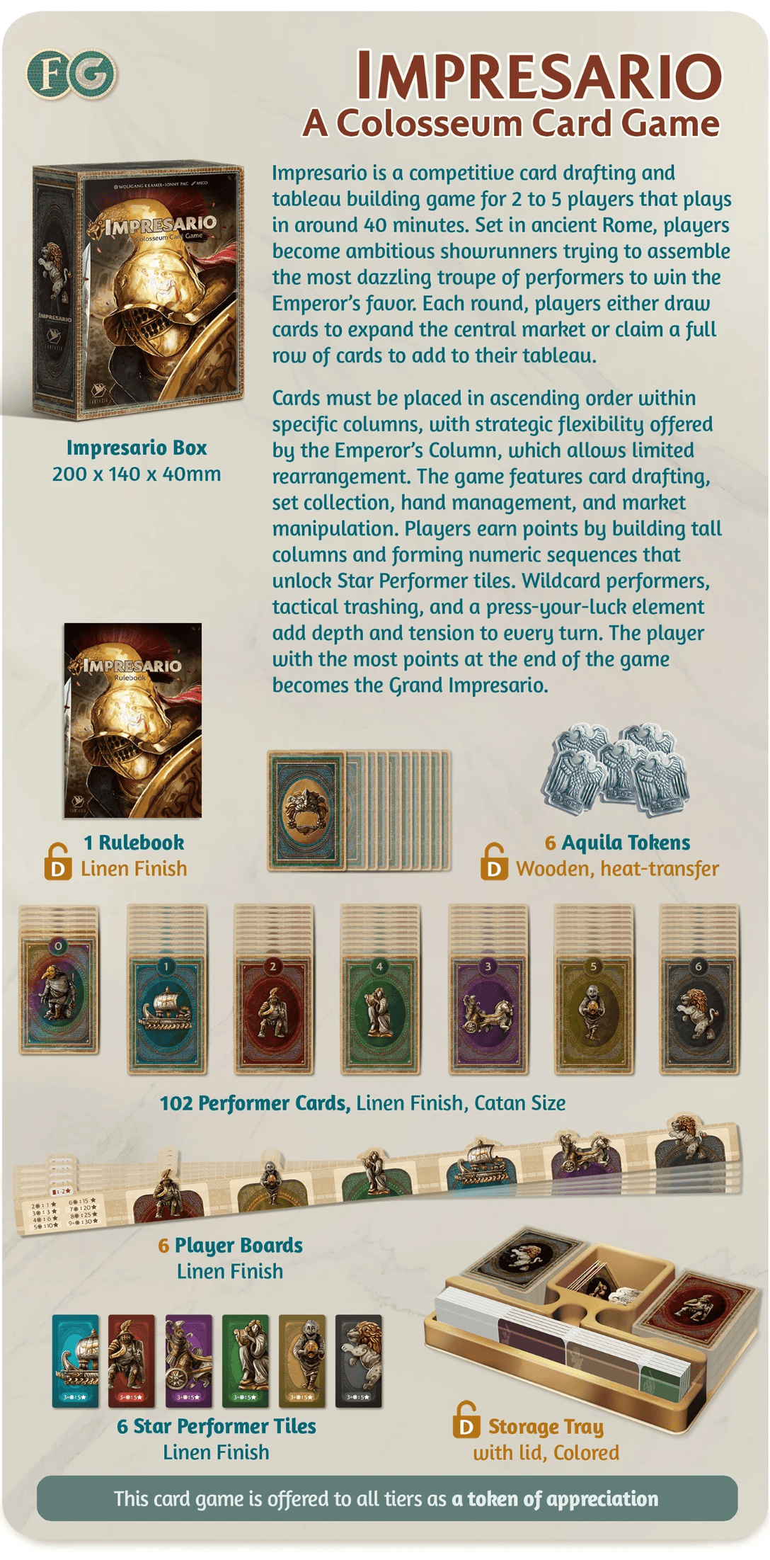 Colosseum: The Grand Spectacle Senator Pledge (Kickstarter Pre-Order Special)