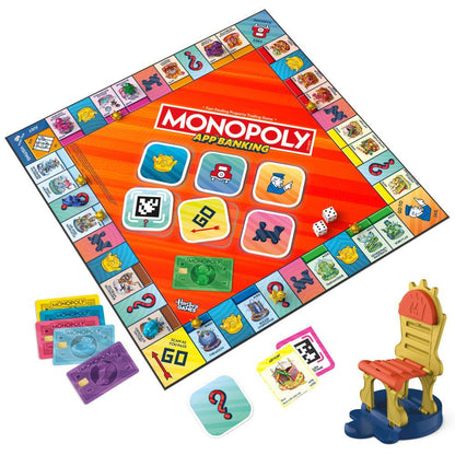 Bộ Board Game Cờ Tỷ Phú Monopoly App Banking (Tương Tác Qua Ứng Dụng) - G1424
