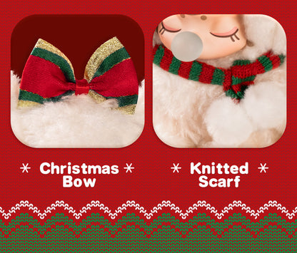 Rolife Christmas Bear Plush Pendant MN002 - Móc khóa gấu bông Giáng sinh - Rolife