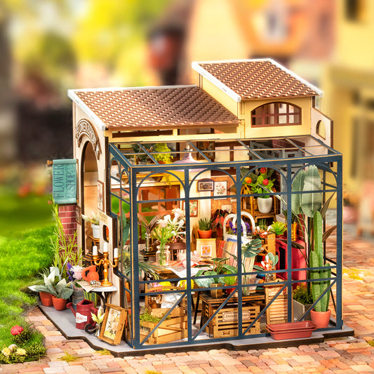 Rolife DIY Miniature Dollhouse - Emily's Flower Shop DG145 - Mô Hình Nhà Búp Bê Tự Làm - Rolife