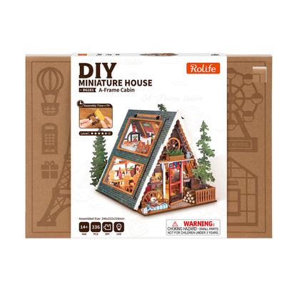 Rolife A-Frame Cabin DIY Miniature House DG181 - Nhà mô hình gỗ lắp ráp DIY - Rolife