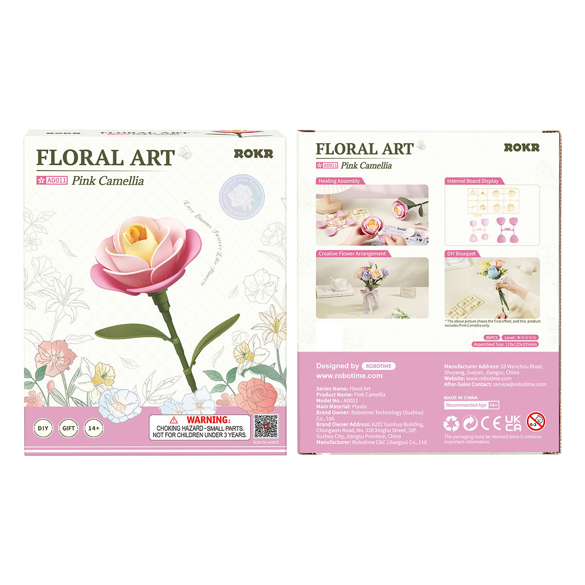 ROKR Single Flower Floral Art DIY 3D Puzzle - Mô Hình Lắp Ráp Gỗ 3D Hình Hoa - Rolife