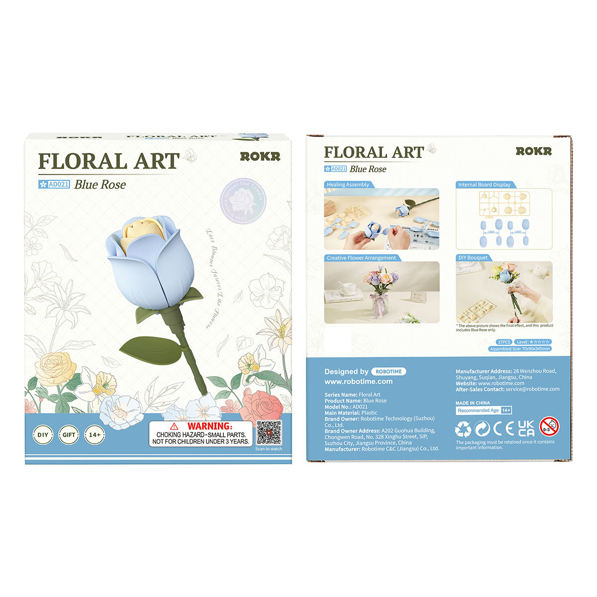 ROKR Single Flower Floral Art DIY 3D Puzzle - Mô Hình Lắp Ráp Gỗ 3D Hình Hoa - Rolife