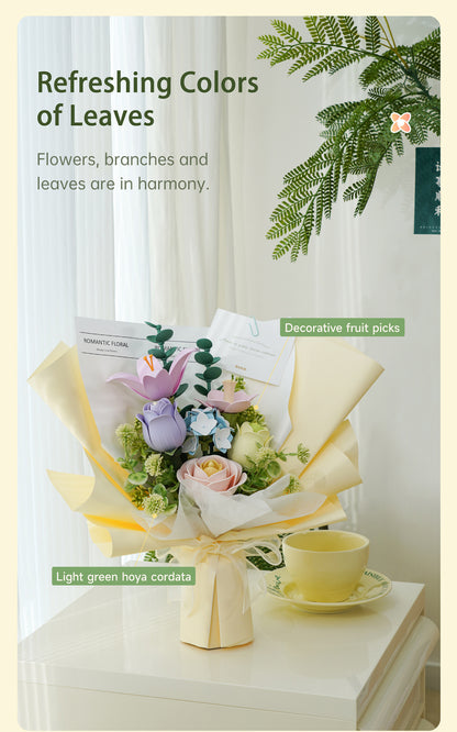 ROKR Spring Time Bouquet DIY 3D Puzzle - Mô hình lắp ráp gỗ 3D Bó hoa xuân - ROKR AF01J