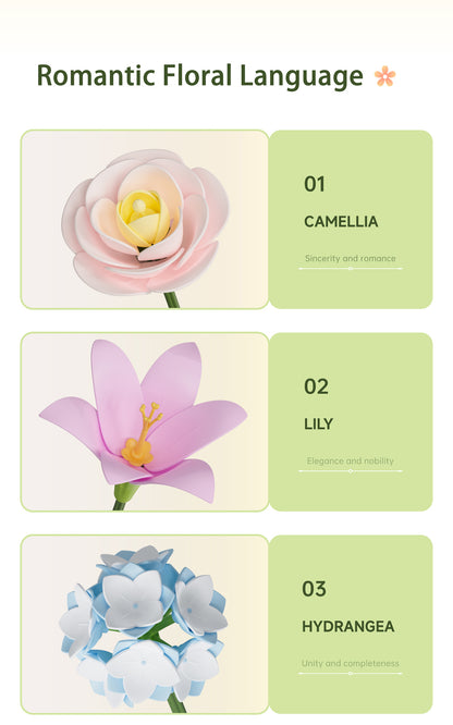 ROKR Spring Time Bouquet DIY 3D Puzzle - Mô hình lắp ráp gỗ 3D Bó hoa xuân - ROKR AF01J