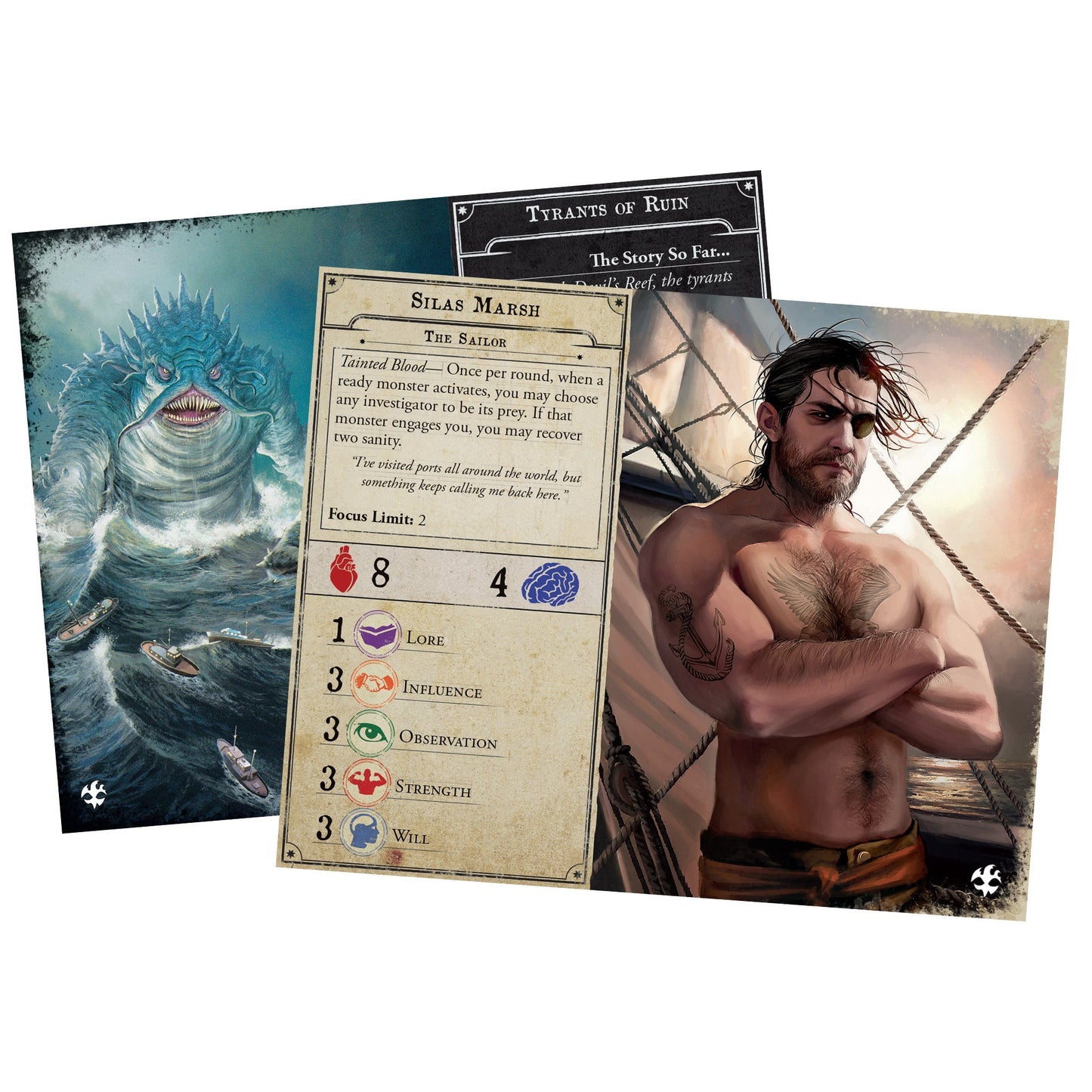 Arkham Horror Under Dark Waves - Bản mở rộng Board game bí ẩn - Fantasy Flight Games