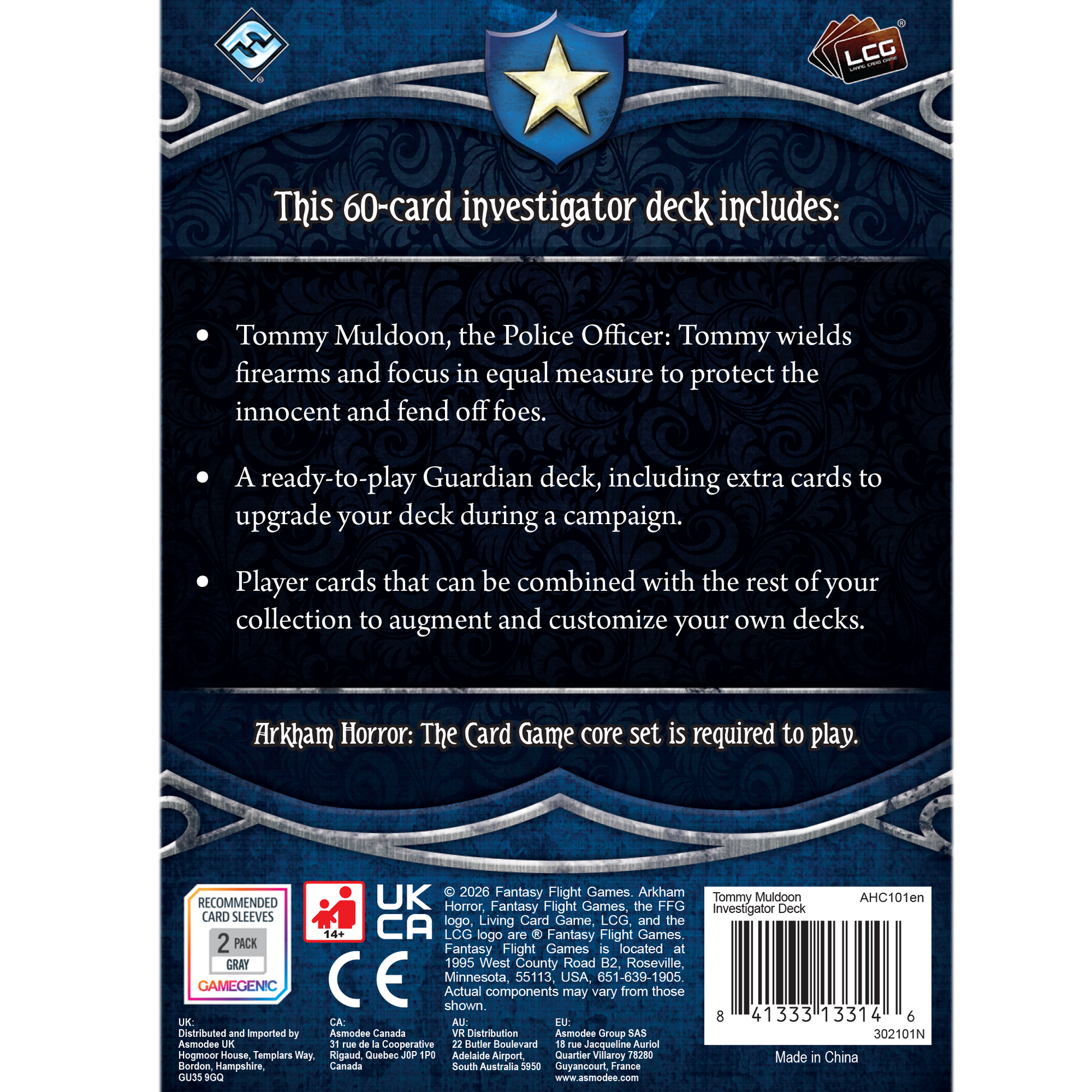 Arkham Horror: The Card Game - Tommy Muldoon Investigator Deck