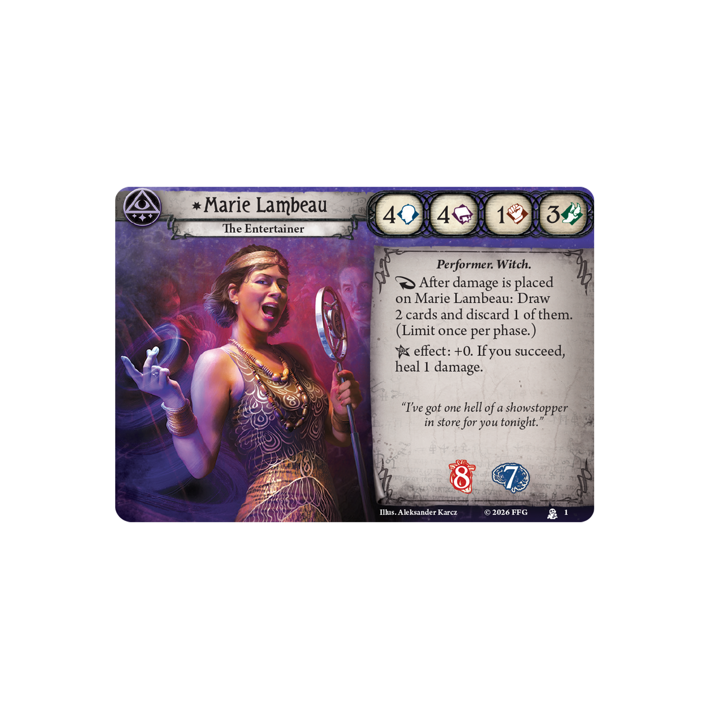 Arkham Horror: The Card Game - Marie Lambeau Investigator Deck