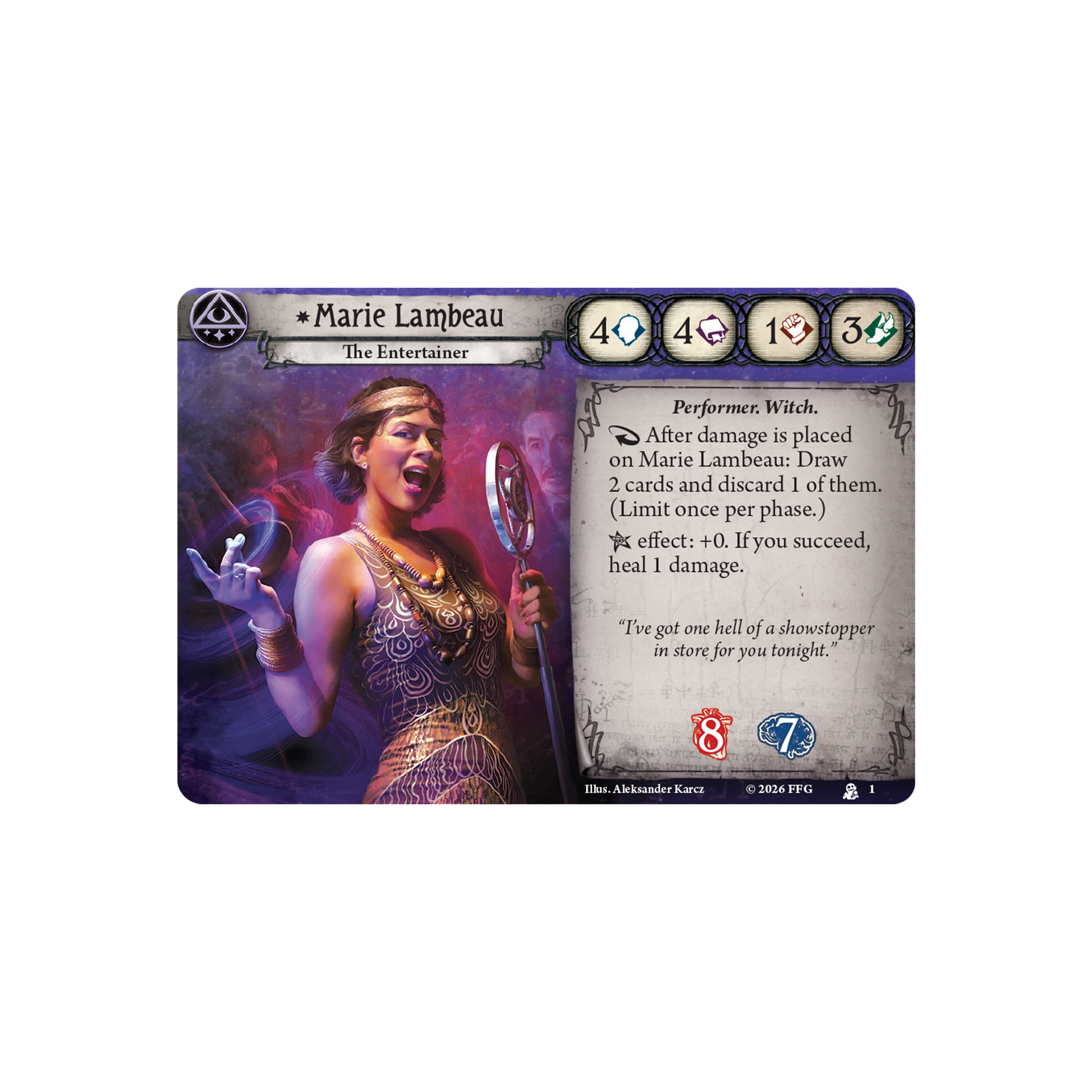 Arkham Horror: The Card Game - Marie Lambeau Investigator Deck