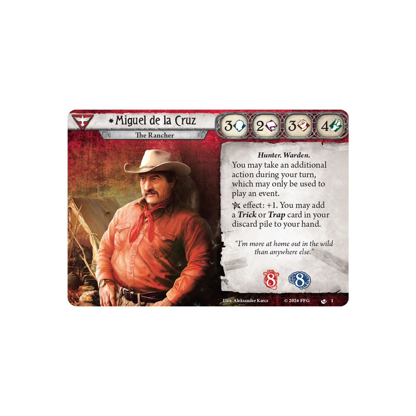 Arkham Horror: The Card Game - Miguel de la Cruz Investigator Deck