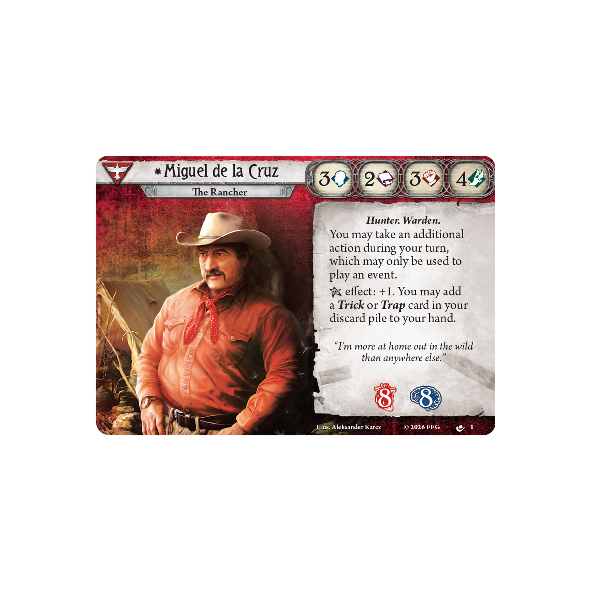 Arkham Horror: The Card Game - Miguel de la Cruz Investigator Deck