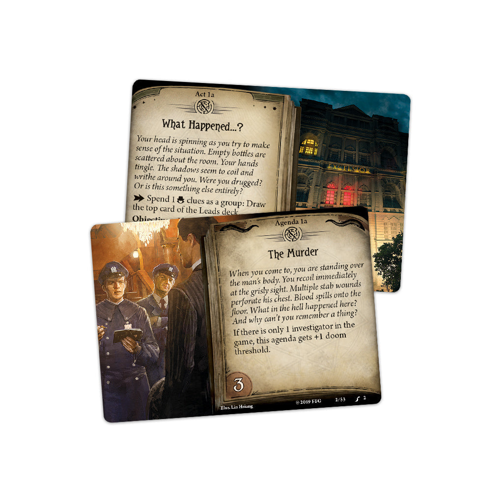 Arkham Horror LCG Murder at the Excelsior Hotel Scenario Pack - Trò chơi thẻ bài kịch bản mở rộng - Fantasy Flight Games