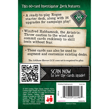 Arkham Horror LCG Winifred Habbamock Investigator Starter Deck - Bộ bài khởi đầu nhân vật - Fantasy Flight Games