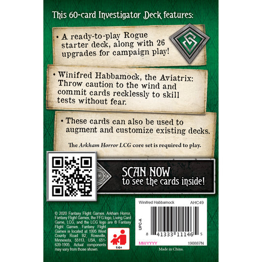 Arkham Horror LCG: Bộ Bài Khởi Đầu Winifred Habbamock (Investigator Starter Deck)