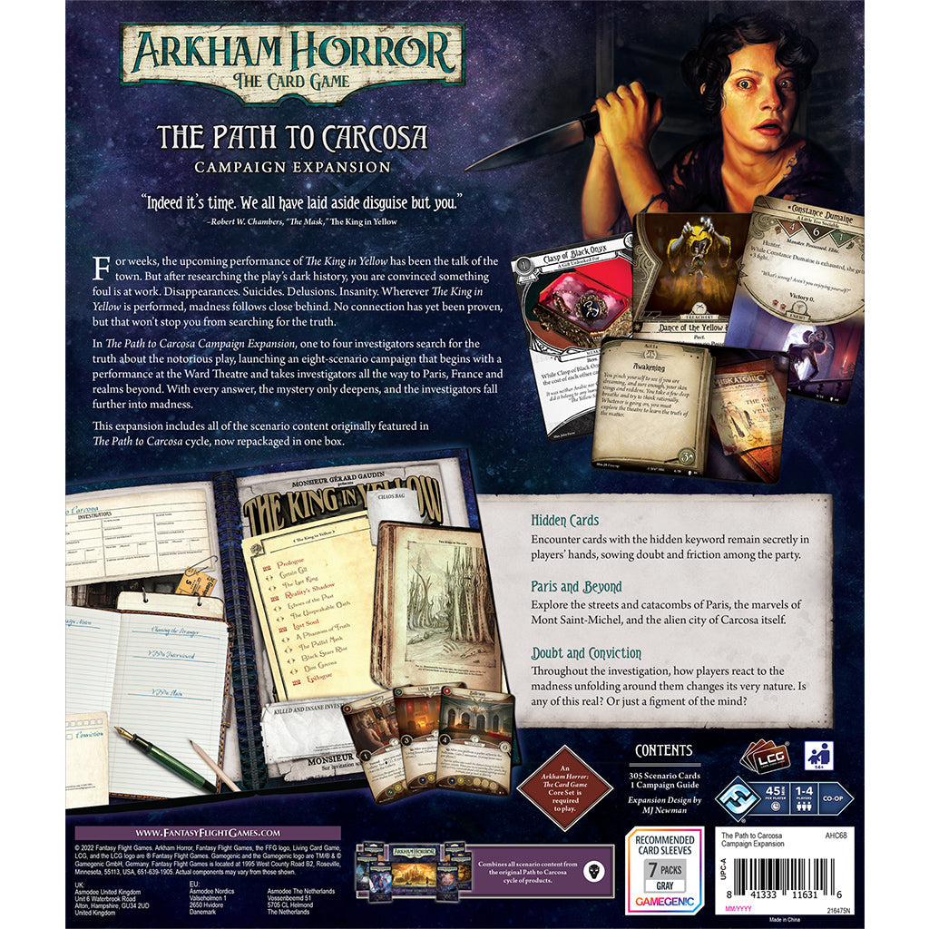 Arkham Horror: The Card Game - The Path to Carcosa Campaign Expansion - Bản Mở Rộng Board Game Chiến Dịch - Fantasy Flight Games
