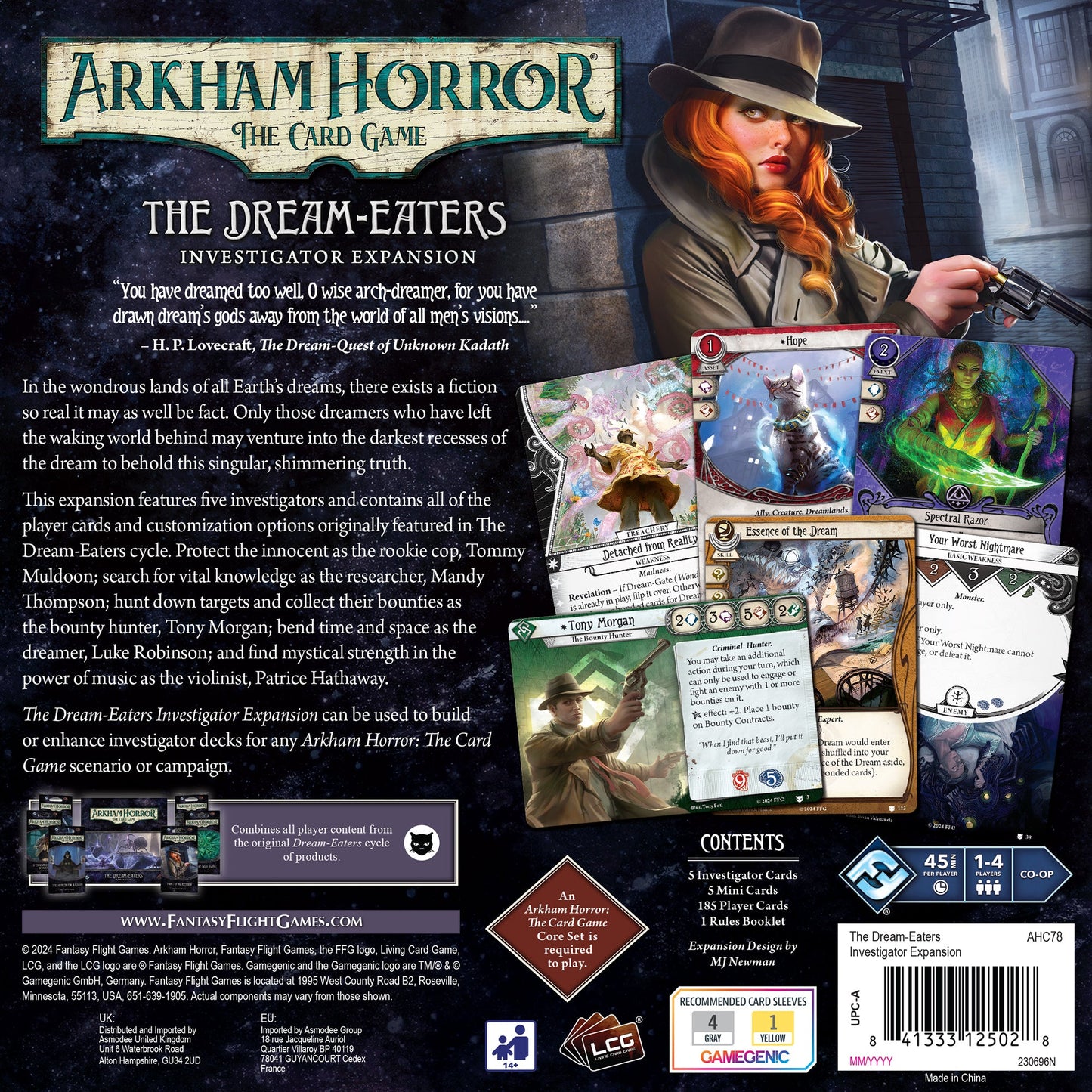 Arkham Horror: The Card Game – The Dream-Eaters Investigator Expansion - Bản mở rộng điều tra viên - Fantasy Flight Games