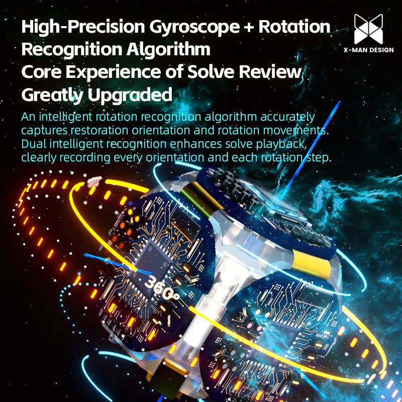 Rubik Thông Minh X-Man Tornado V4 AI 3x3 UV (Kèm Đế Sạc)