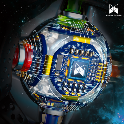 Rubik Thông Minh X-Man Tornado V4 AI 3x3 UV (Kèm Đế Sạc)