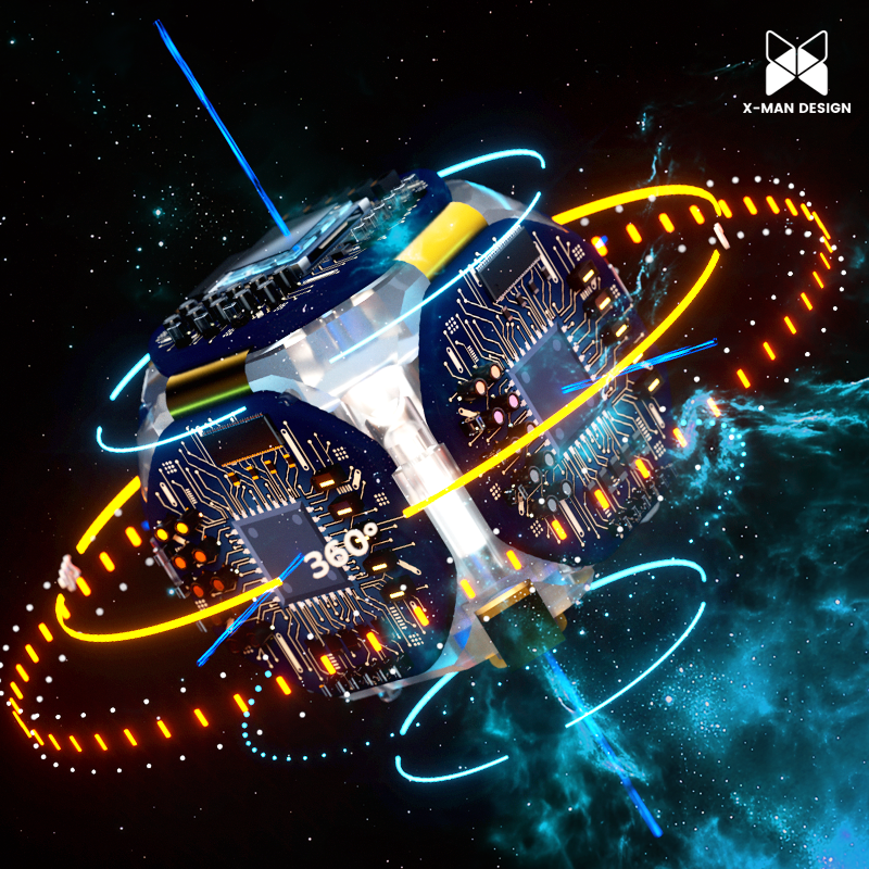 Rubik Thông Minh X-Man Tornado V4 AI 3x3 UV (Kèm Đế Sạc)