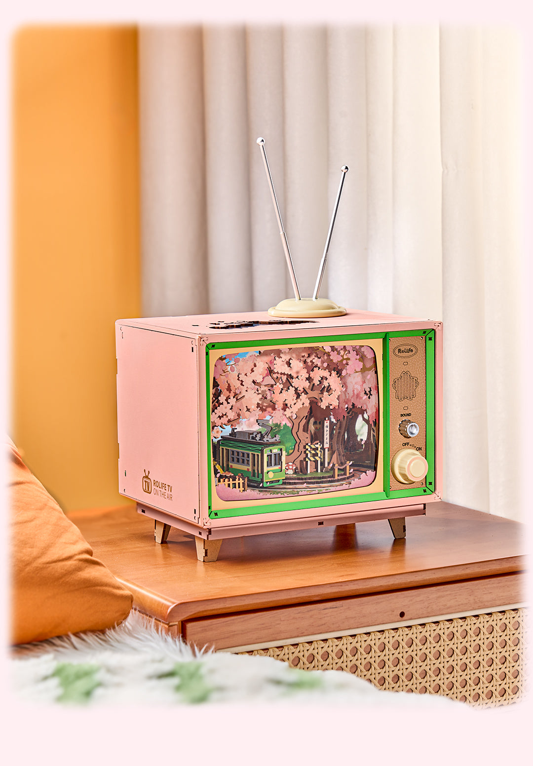 Rolife DIY Music Box - Sakura Dreamy Tour AMT02 - Mô hình gỗ hộp nhạc tự lắp ráp - Rolife