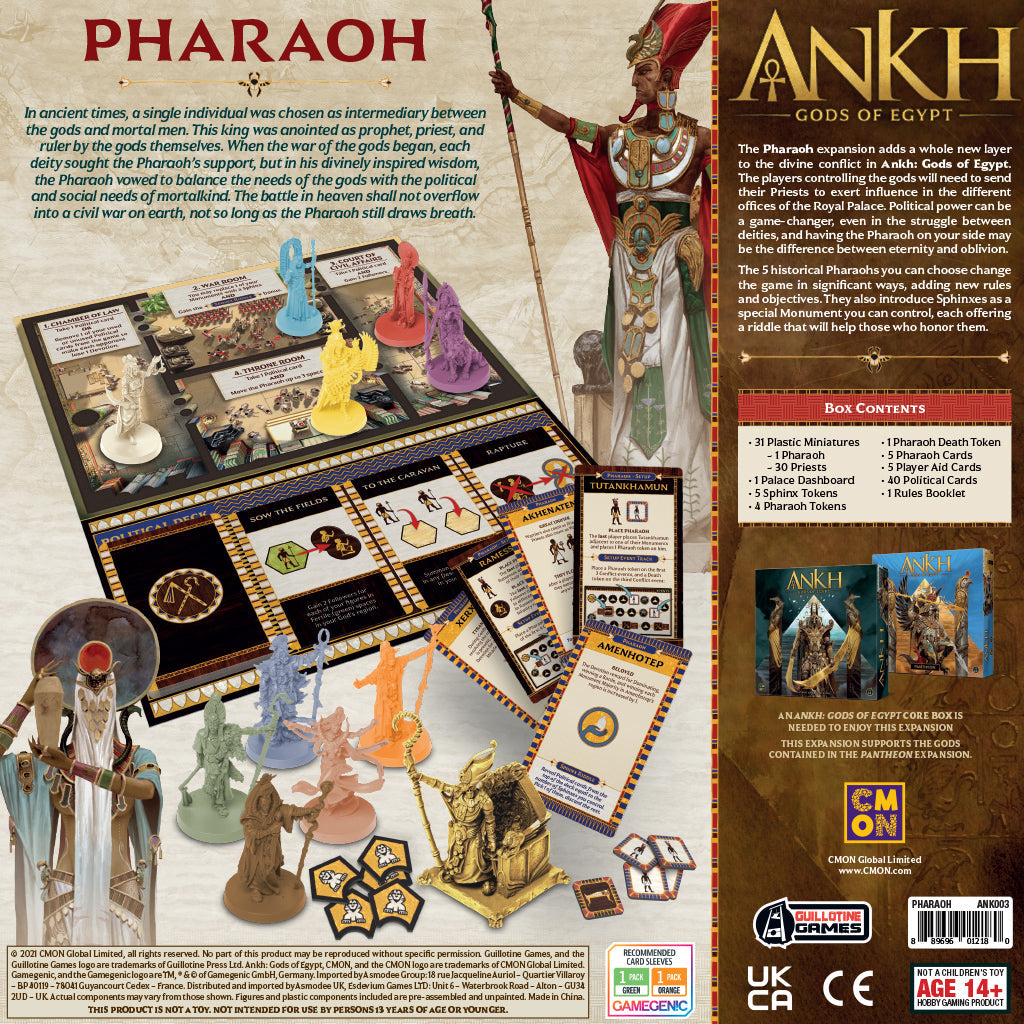 Ankh: Gods of Egypt Pharaoh Expansion - Bản mở rộng board game chiến thuật - CMON