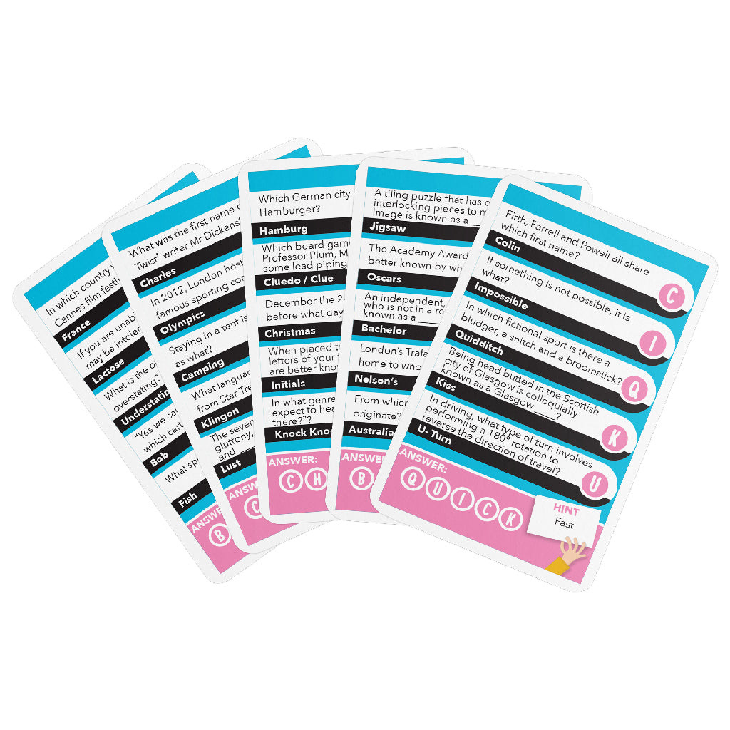 Ansagrams Party Game - Trò chơi giải đố từ ngữ tốc độ cao - Format Games