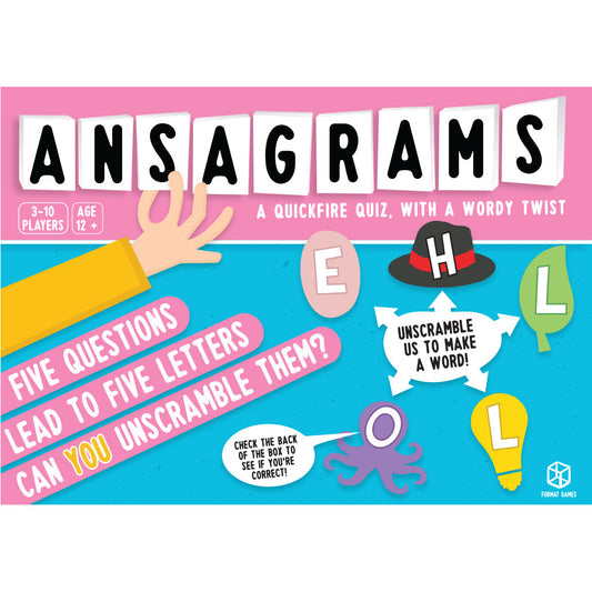Ansagrams Party Game - Trò chơi giải đố từ ngữ tốc độ cao - Format Games