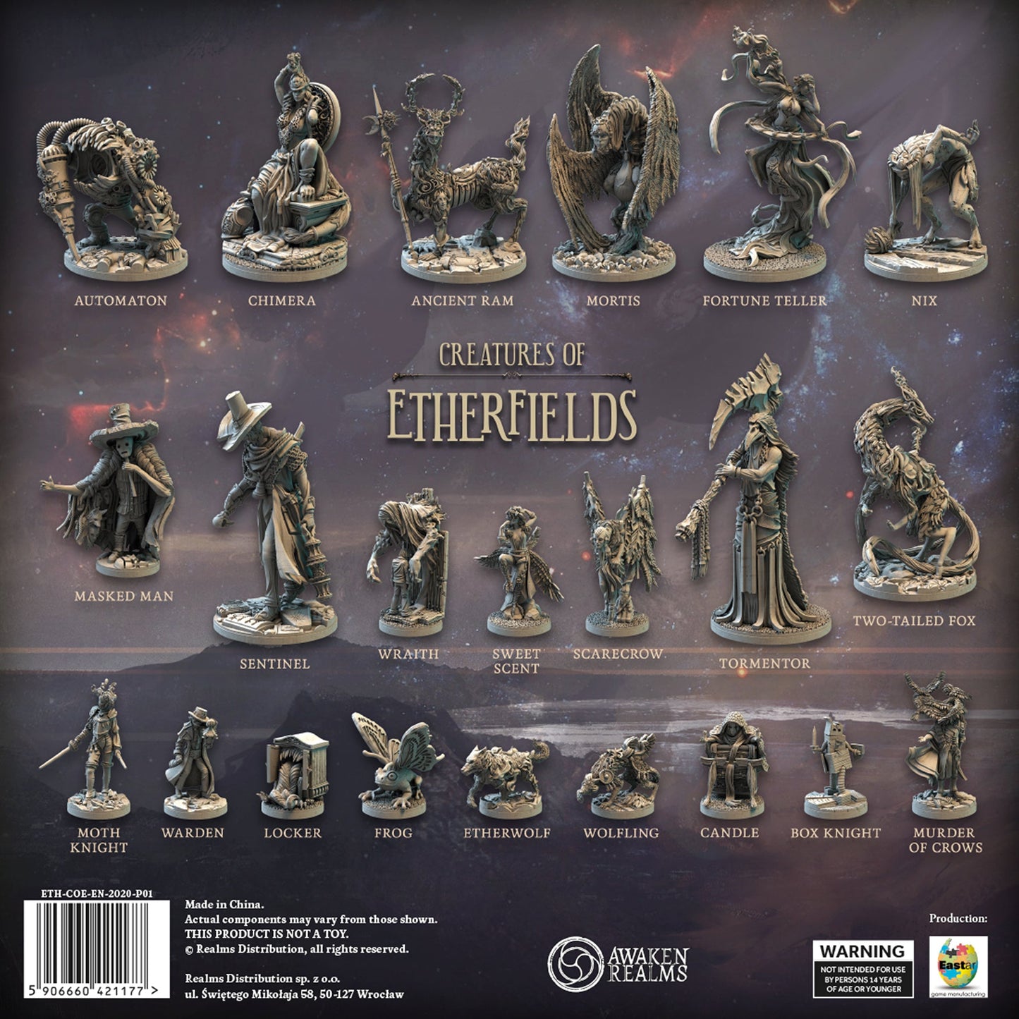 Etherfields: Creatures of Etherfields Expansion - Bộ mô hình mở rộng Board Game - Awaken Realms