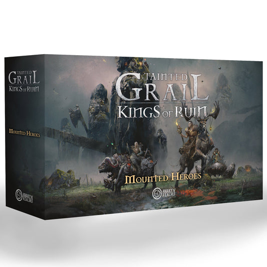 Tainted Grail: Kings of Ruin Mounted Heroes Miniature Upgrade - Mô Hình Nhân Vật Cưỡi Ngựa - Awaken Realms