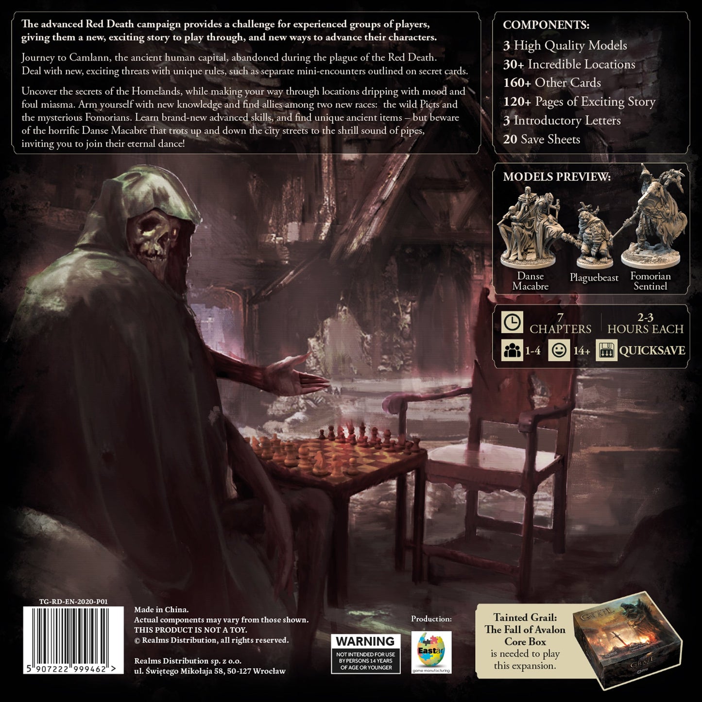 Tainted Grail: Red Death Expansion - Bản Mở Rộng Board Game Chiến Thuật Awaken Realms