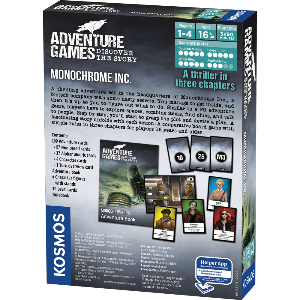 Adventure Games: Monochrome Inc. - Board Game Nhập Vai Trinh Thám - Thames & Kosmos