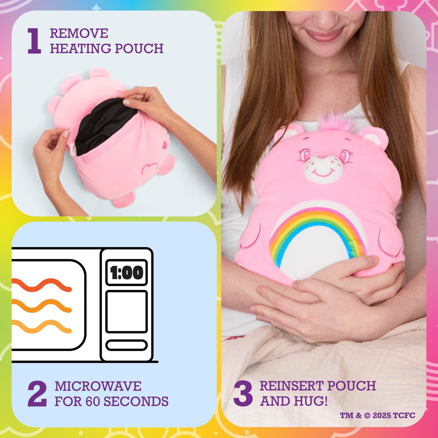 Happy Helpers Cheer Bear - Gấu Bông Chườm Nóng Giảm Đau - Relatable - Hình ảnh bổ sung 6