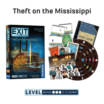EXIT: The Game, Season 4. Four-Pack: Theft on the Mississippi, The Stormy Flight, The Cemetery of the Knight, and The Enchanted Forest - Bộ 4 Trò Chơi Thoát Hiểm Escape Room - Thames & Kosmos - Góc nhìn khác 3