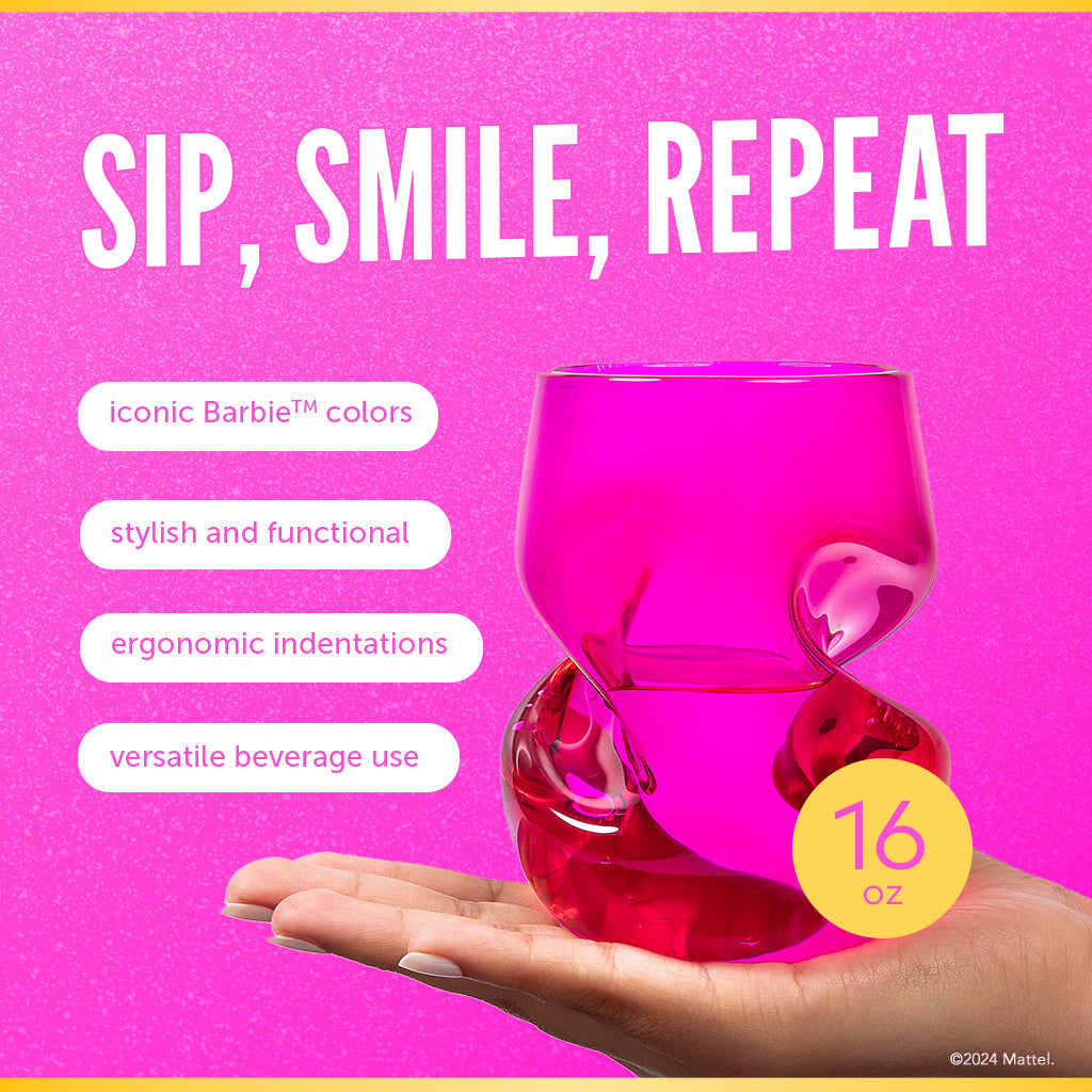 Barbie™ X Dragon Glassware® Stemless Wine Glasses | Bộ 2 Ly Rượu Vang Pha Lê Cao Cấp | Dragon Glassware - Hình ảnh chi tiết 2