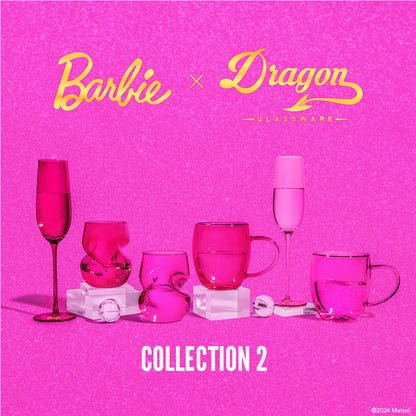 Barbie™ X Dragon Glassware® Stemless Wine Glasses | Bộ 2 Ly Rượu Vang Pha Lê Cao Cấp | Dragon Glassware Dragon Glassware - ản
