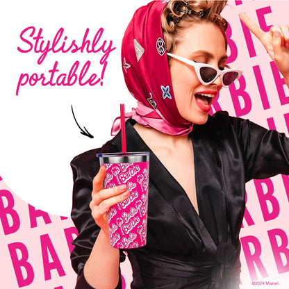 Barbie™ X Dragon Glassware® Tumbler - 16 Oz - Bình Giữ Nhiệt Thép Không Gỉ Mattel - Hình ảnh bổ sung 4