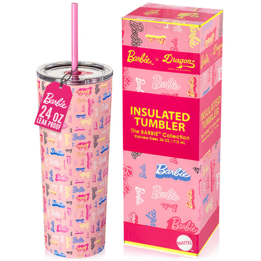 Barbie™ Shine Bright Tumbler - 24 Oz Bình Giữ Nhiệt Thép Không Gỉ Dragon Glassware