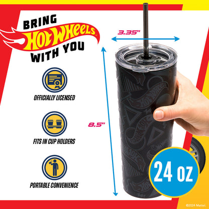 Hot Wheels™ Finish Line Tumbler - 24 oz - Bình Giữ Nhiệt Thép Không Gỉ Mattel Creations - Hình ảnh chi tiết 2