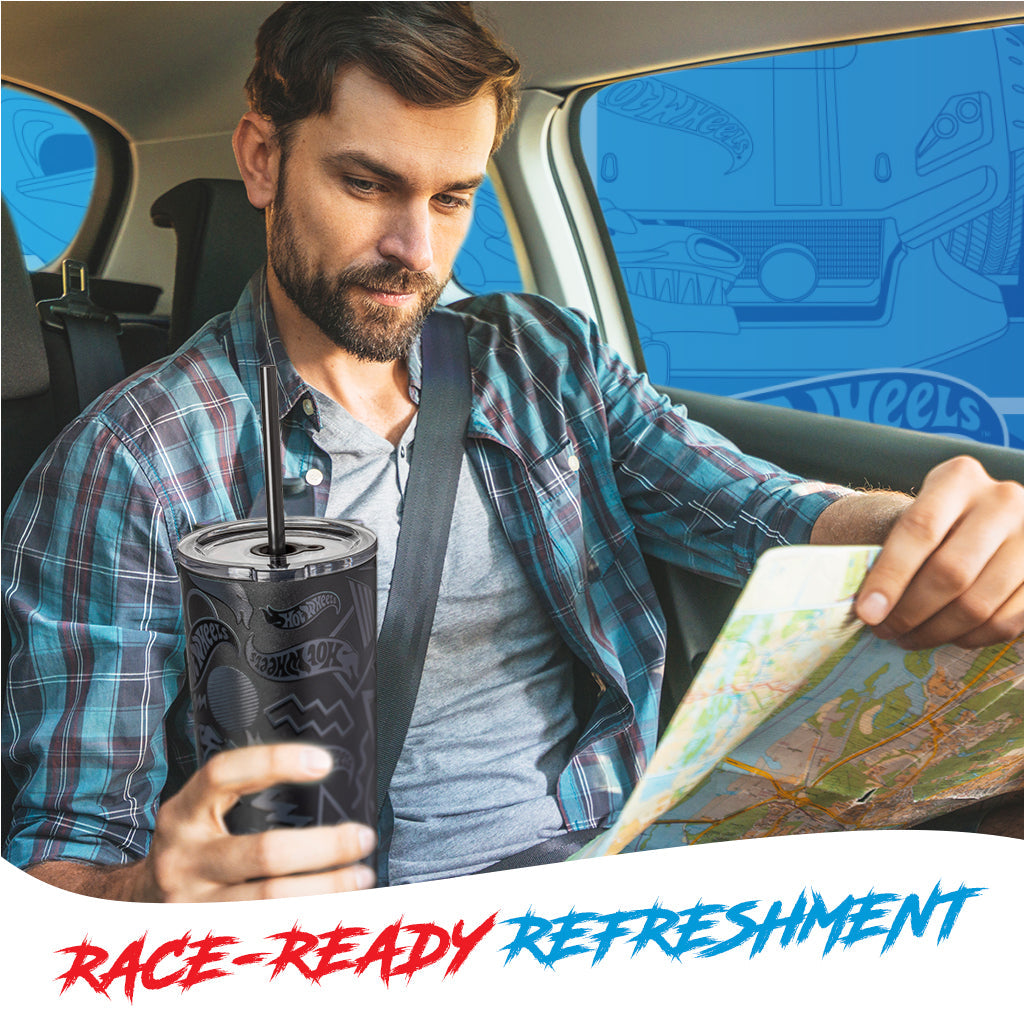 Hot Wheels™ Finish Line Tumbler - 24 oz - Bình Giữ Nhiệt Thép Không Gỉ Mattel Creations Mattel Creations - ảnh 1 - Tumbler