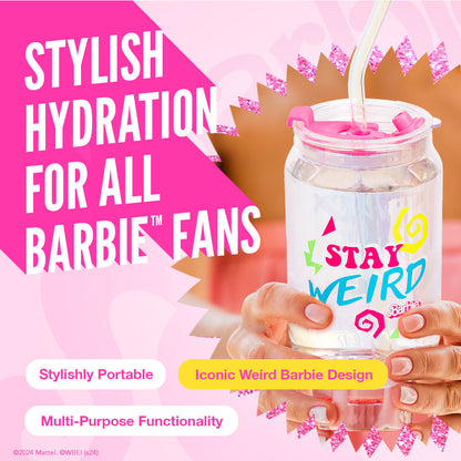 Barbie™ the Movie X Dragon Glassware® Weird Barbie™ Drinking Glasses - Bộ Ly Thủy Tinh Cao Cấp - Dragon Glassware