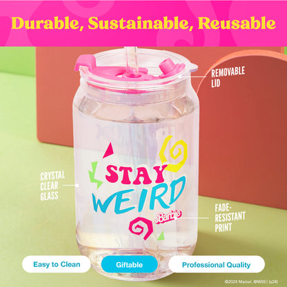 Barbie™ the Movie X Dragon Glassware® Weird Barbie™ Drinking Glasses - Bộ Ly Thủy Tinh Cao Cấp - Dragon Glassware