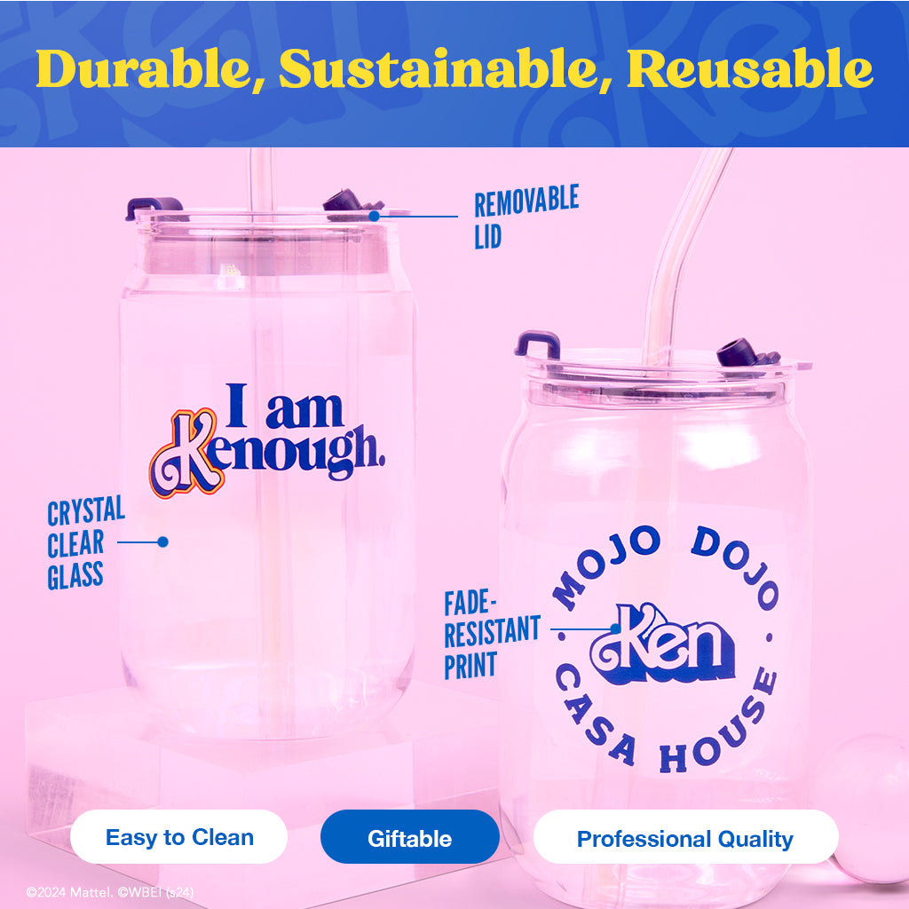 Barbie™ the Movie X Dragon Glassware® I'm Just Ken™ Drinking Glasses - Bộ 2 Ly Thủy Tinh Cao Cấp Dragon Glassware