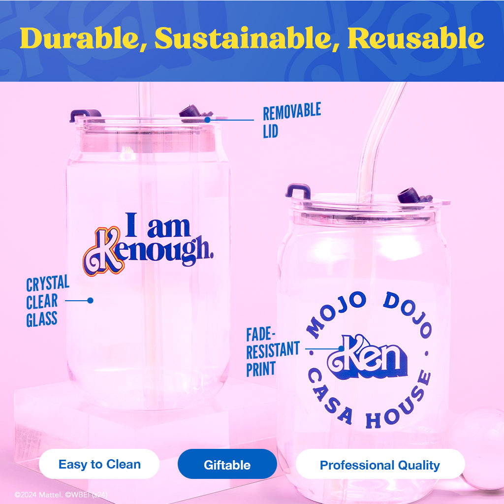 Barbie™ the Movie X Dragon Glassware® I'm Just Ken™ Drinking Glasses - Bộ 2 Ly Thủy Tinh Cao Cấp Dragon Glassware