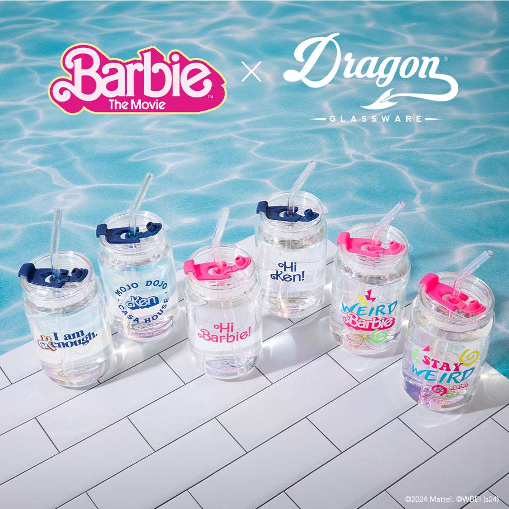 Barbie™ the Movie X Dragon Glassware® I'm Just Ken™ Drinking Glasses - Bộ 2 Ly Thủy Tinh Cao Cấp Dragon Glassware