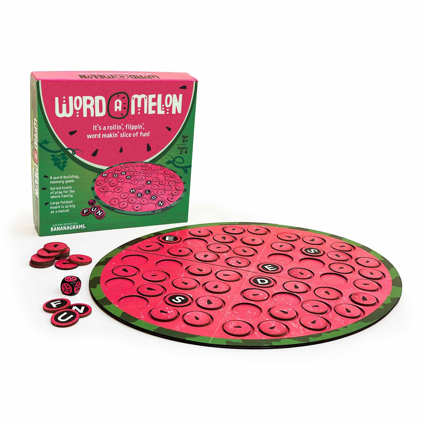 Word-A-Melon Board Game - Trò Chơi Tìm Chữ & Trí Nhớ - Bananagrams