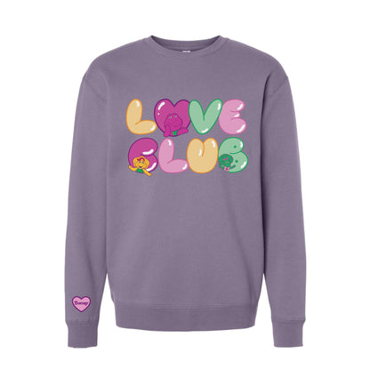 Barney Love Club Sweatshirt - Áo Nỉ Chui Đầu Nhuộm Màu Tự Nhiên - Mattel Creations - Hình ảnh sản phẩm