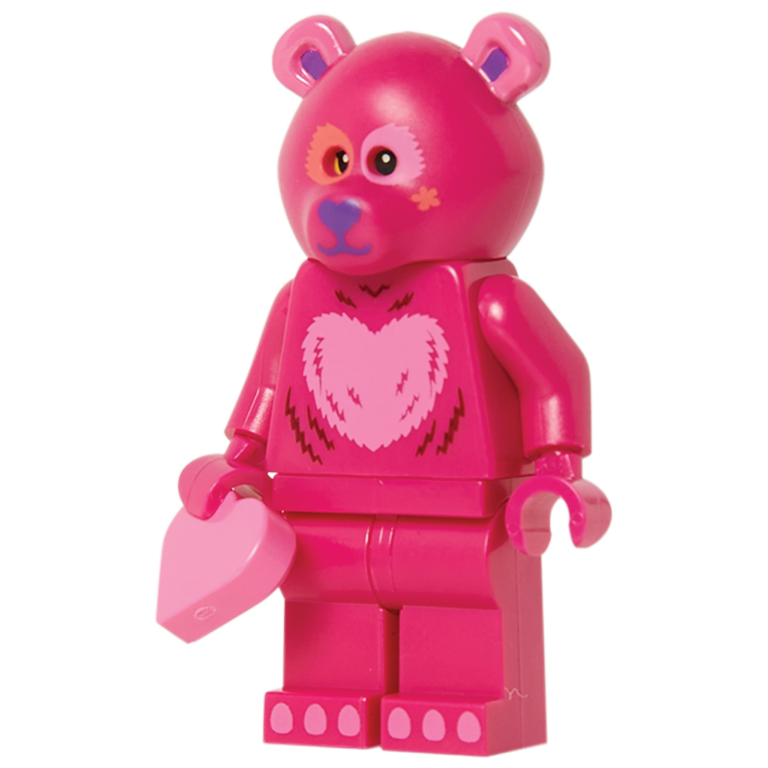 Minifigure The Heart Bear - Phụ Kiện Nhân Vật Gấu Trái Tim LEGO - Hình ảnh sản phẩm