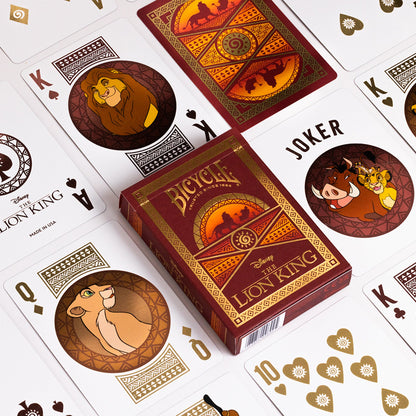 Disney Lion King Inspired Playing Cards by Bicycle - Bài Tây Vua Sư Tử Ép Nhũ Cao Cấp - Bicycle - Hình ảnh bổ sung 4