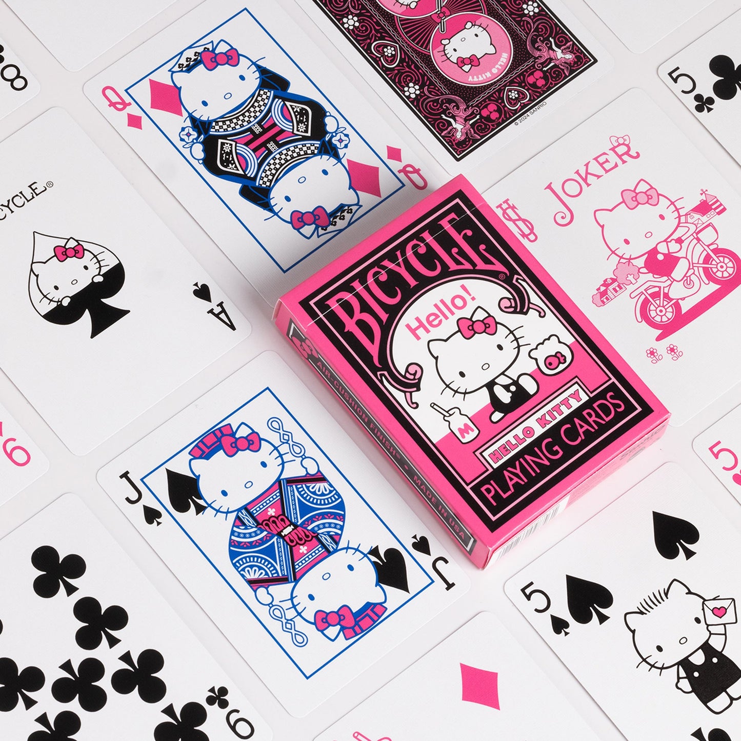 Bicycle Hello Kitty Black & Pink Playing Cards - Bộ Bài Tây Hello Kitty - Bicycle