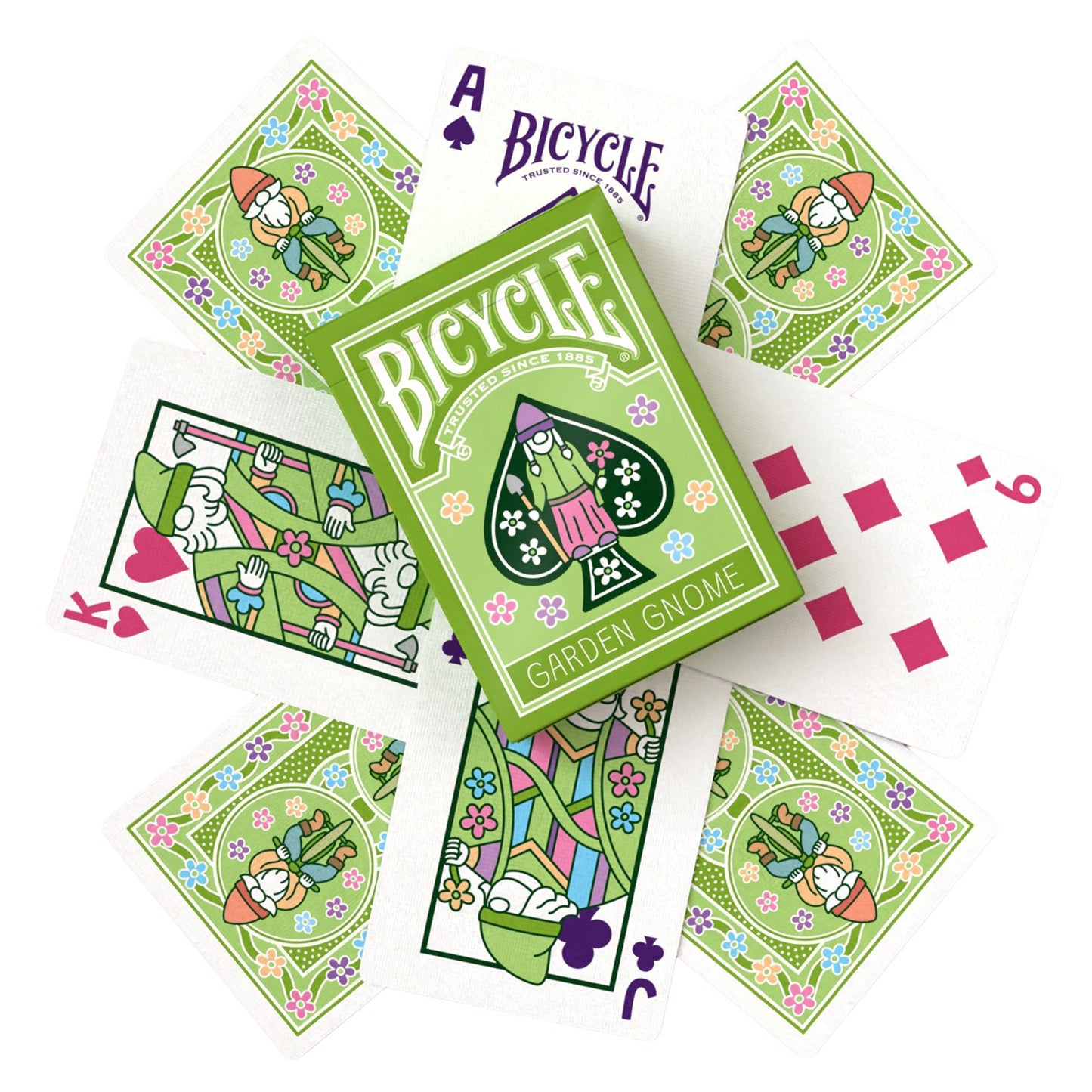 Bicycle Garden Gnome Playing Cards